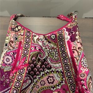 Vera Bradley Pink and Purple Patterned Shoulder Bag